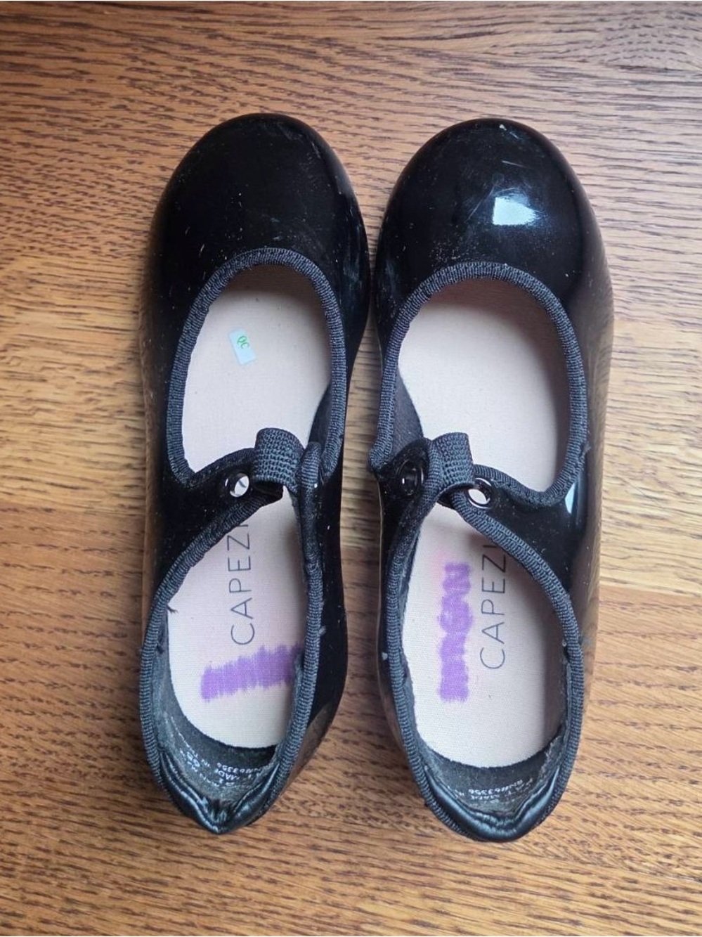 Capezio Black Patent Mary Jane Tap Shoes for Kids